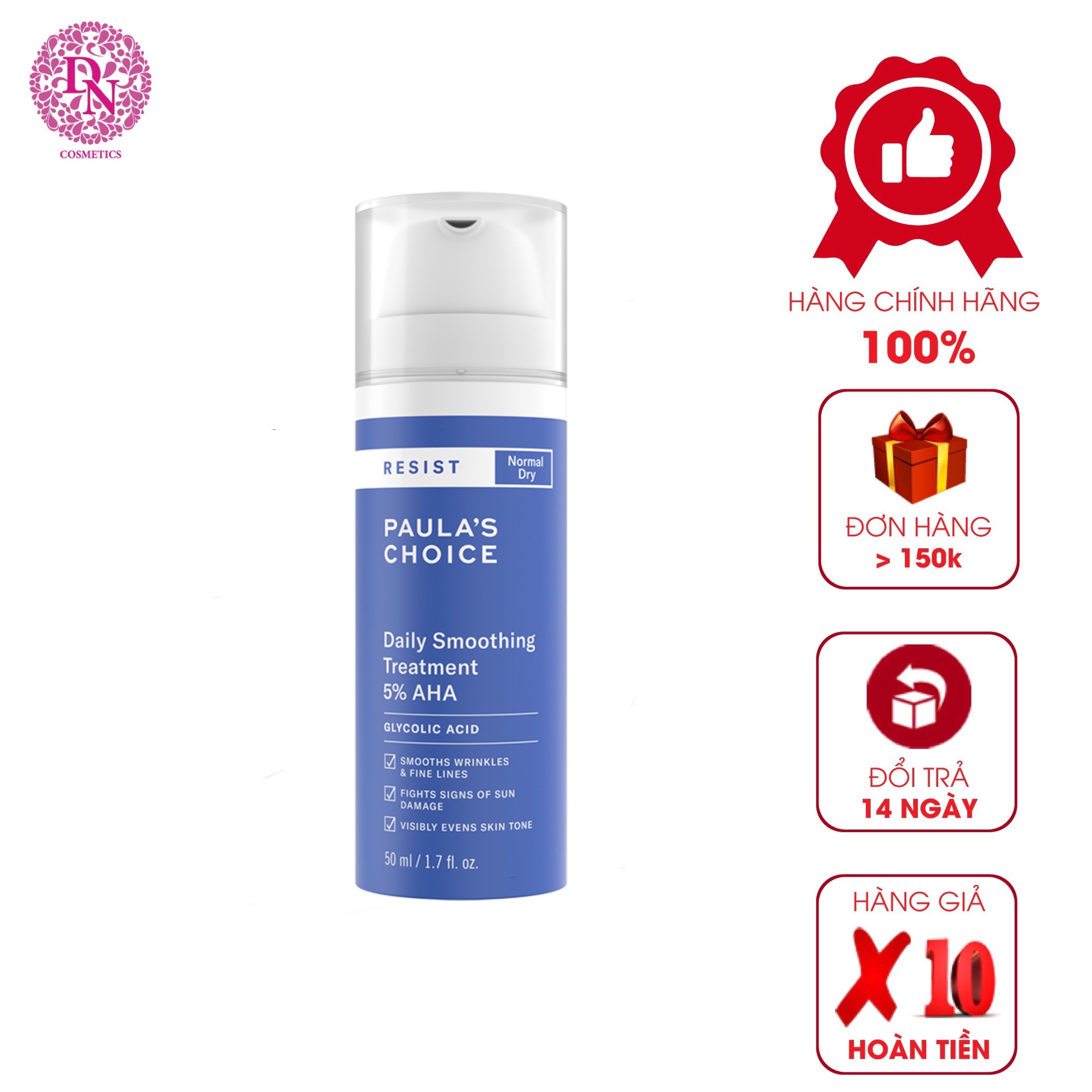 Kem Dưỡng Làm Mềm Da Tẩy Tế Bào Chết Paula's Choice Resist Daily