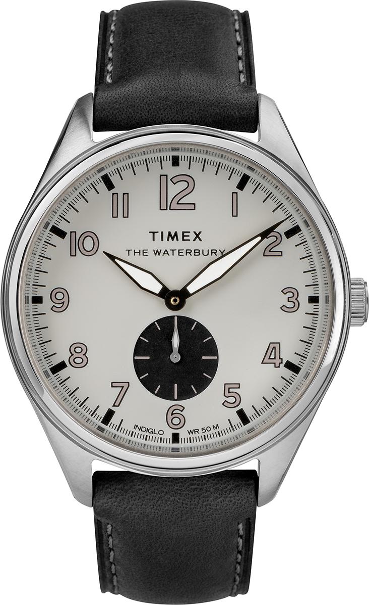 Đồng hồ Nam Timex Waterbury Traditional Sub Second Leather Strap Watch - TW2R88900 (42mm)