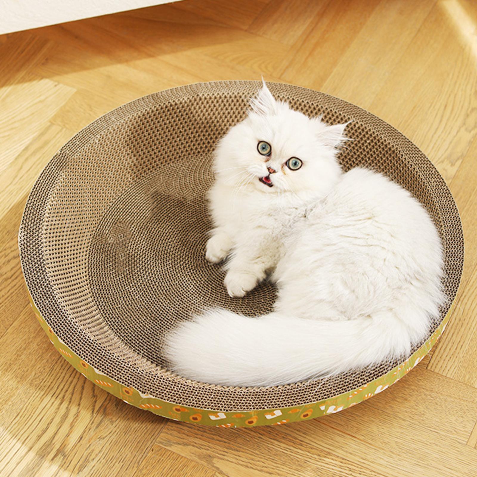 Round Cat Scratching Board Sofa Pet Supplies Cat Scratcher for Grinding Claw