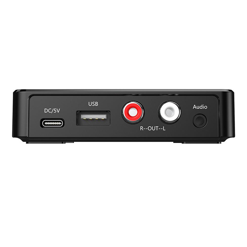 M10 BT5.0 Adapter Multifunctional BT Audio Receiver 15m Transmission Support NFC Connection with USB RCA AUX Ports