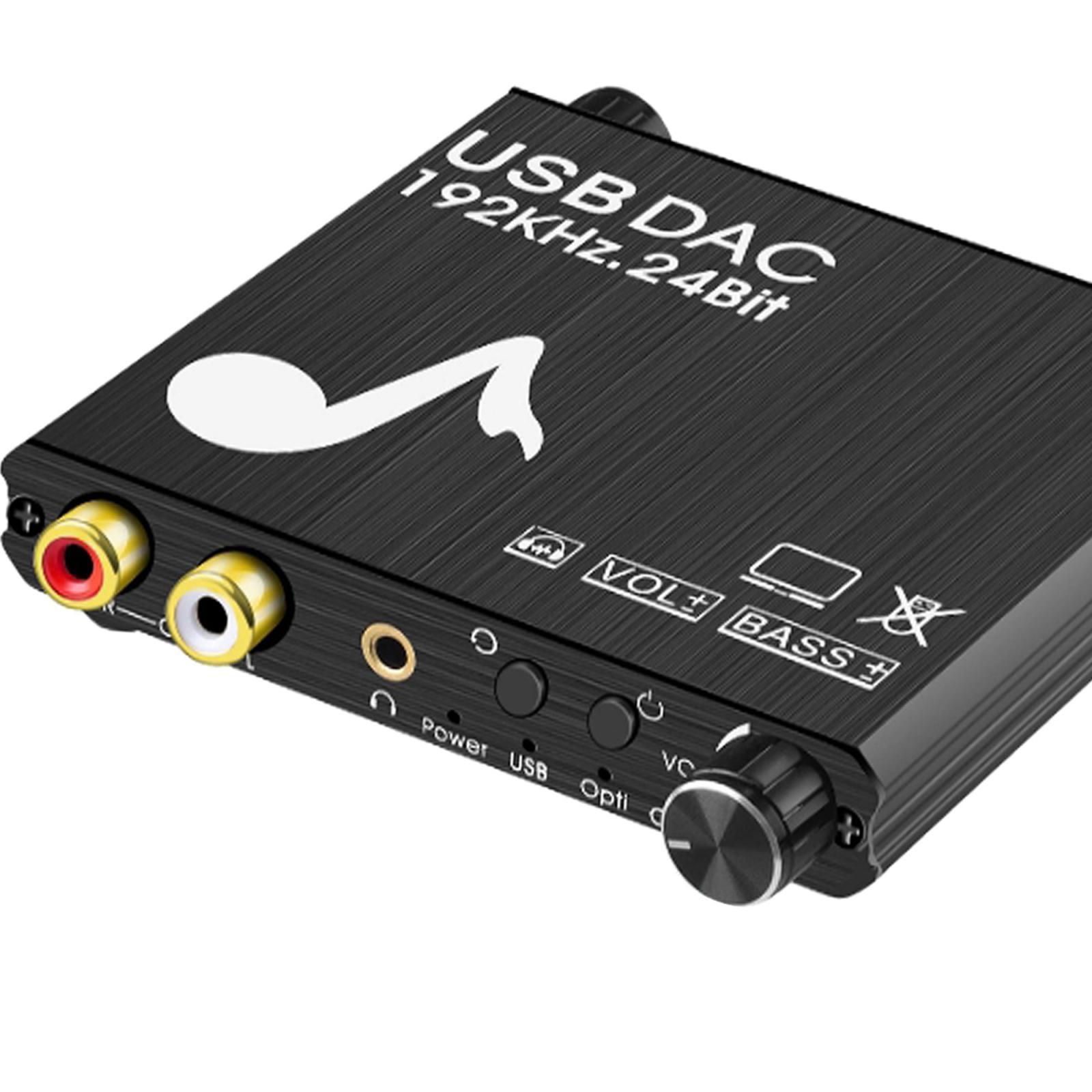 192KHz DAC Digital Coaxial SPDIF to Analog Converter Stereo for  HDTV