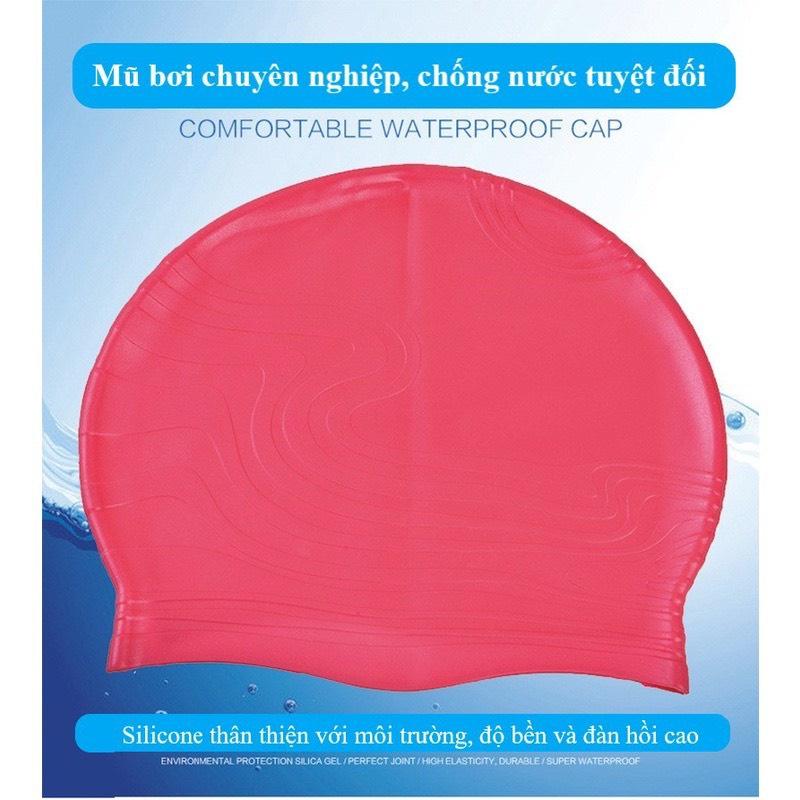 Mũ bơi người lớn COOSA - SC4606 chất liệu Silicone cao cấp ngăn ướt tóc.