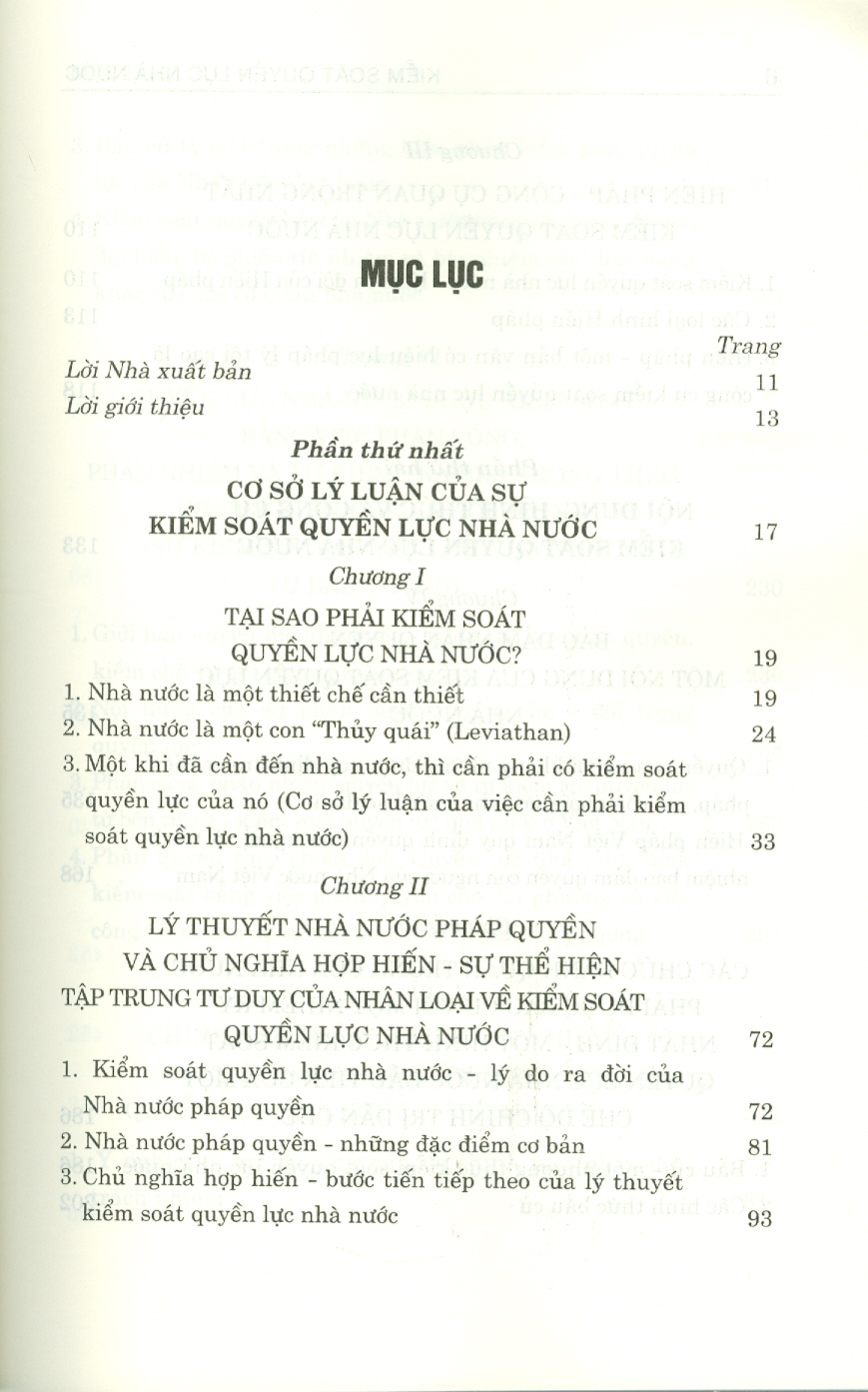 Kiểm Soát Quyền Lực Nhà Nước (Sách tham khảo, tái bản có sửa chữa, bổ sung)