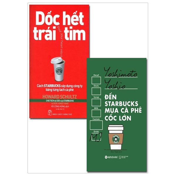 Combo Dốc Hết Trái Tim + Đến Starbucks Mua Cà Phê Cốc Lớn (Bộ 2 Cuốn)