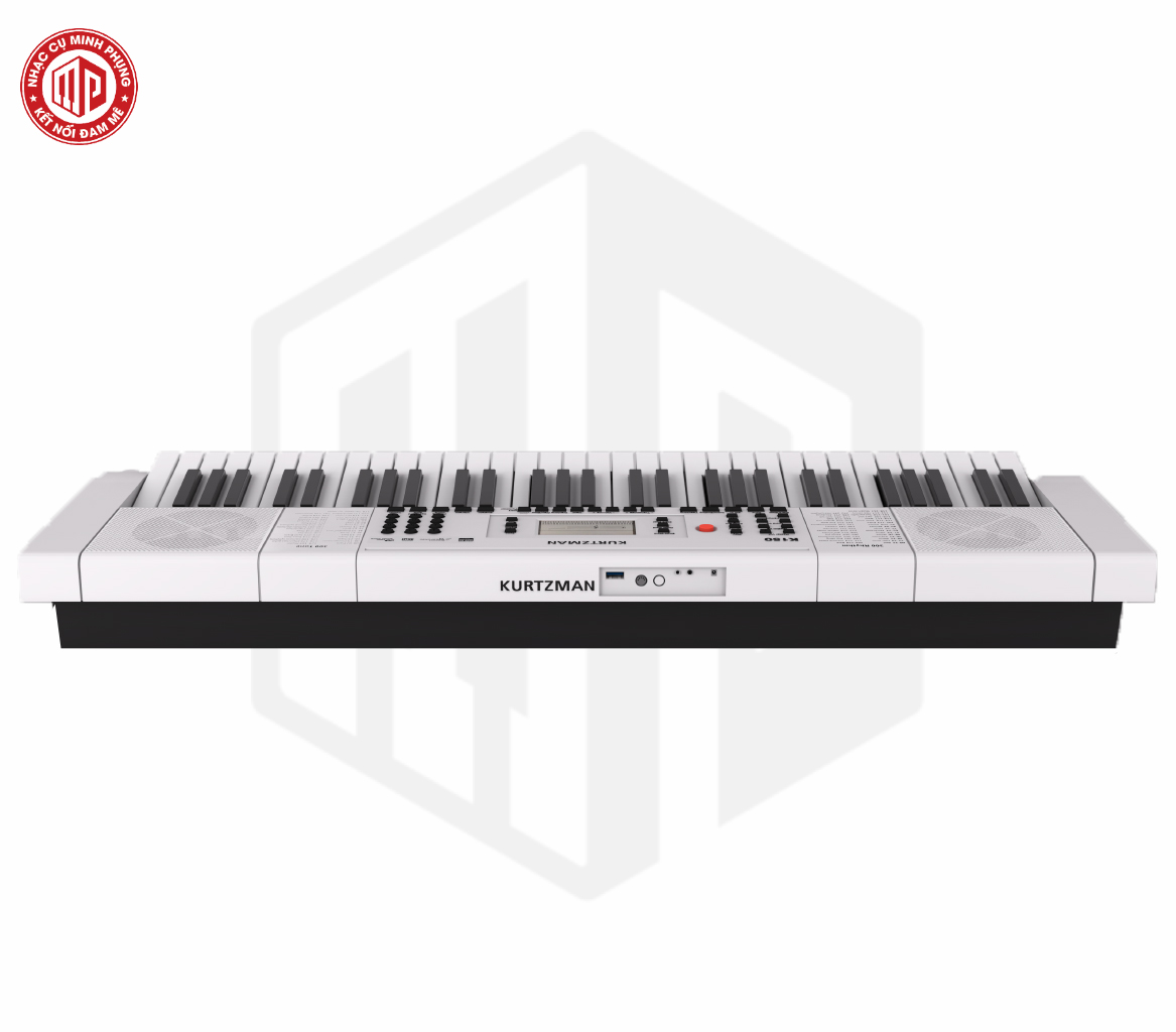 Đàn Organ điện tử/ Portable Keyboard - Kzm Kurtzman K150 - Best keyboard for Beginner - Màu trắng (WH) - Hàng chính hãng