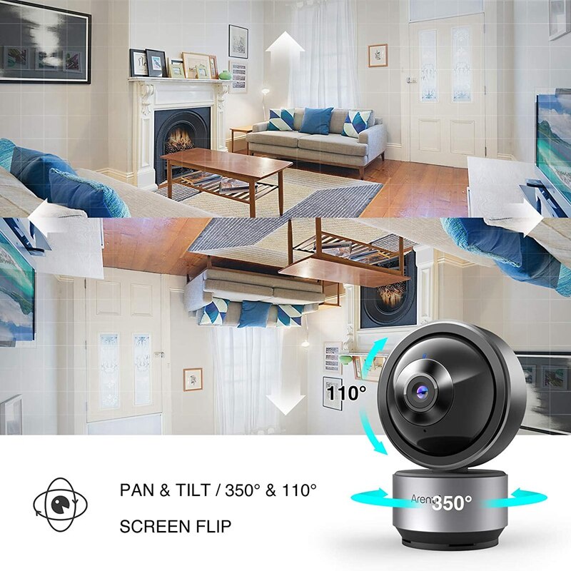 Camera IP giám sát 360 chất lượng full 2K camera 3MP Arenti DOME1 giám sát khoanh vùng phát hiện chuyển động cực rõ nét, hỗ trợ đàm thoại 2 chiều, phiên bản quốc tế - Hàng nhập khẩu