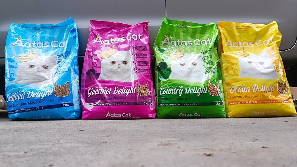 THỨC ĂN HẠT CHO MÈO AATAS CAT CHO MÈO TRƯỞNG THÀNH  [ 1,2KG &amp; 7KG ] - Gà &amp; cá ngừ 1.2kg