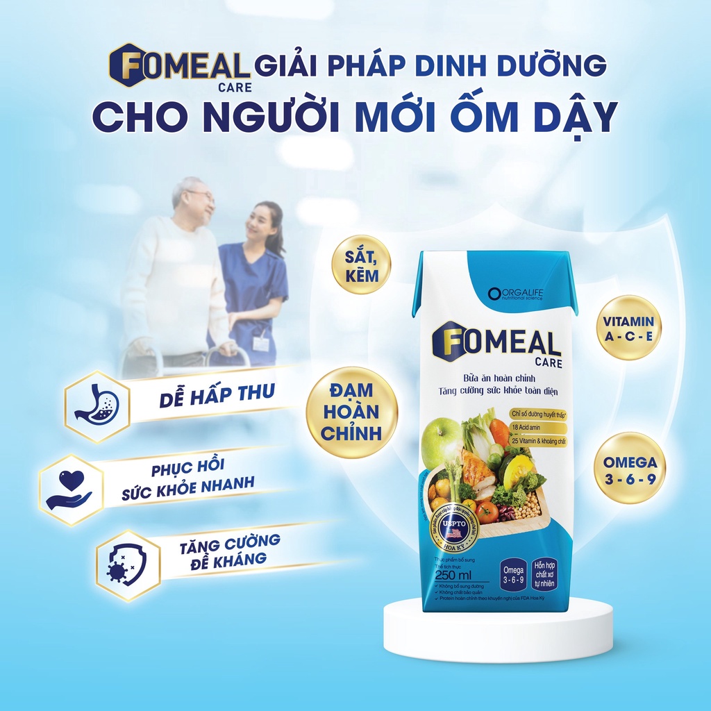 Súp uống vi chất Fomeal Care hấp thu nhẹ bụng , bồi bổ sức khỏe