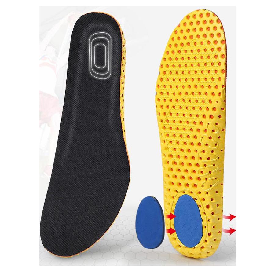 Combo 3 đôi lót giày thể thao chuyên dụng, đàn hồi, êm chân, thoáng khí và chống thốn gót PETTINO – TX05 – 39-40 – Đen