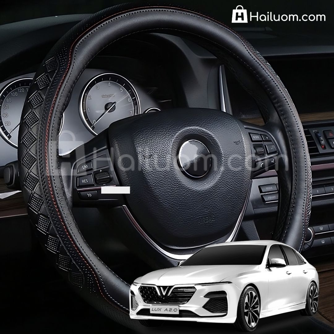 Bọc Vô Lăng ô tô cho VINFAST LUX A2.0 Da Thật Cao Cấp 4 Mùa