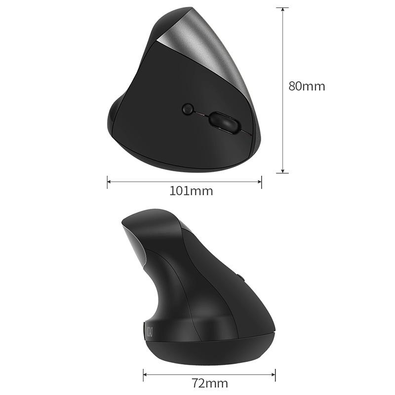 SeenDa Công Thái Học Đứng Chuột Không Dây Sạc/Pin Tay Phải Chuột Cho Máy Tính, Laptop 6 Nút Thiết Chuột
