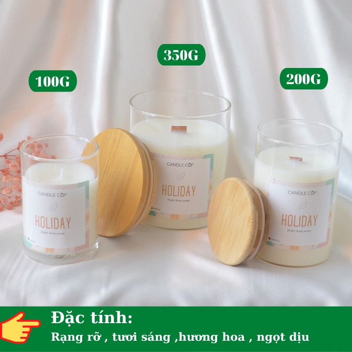 Nến thơm tinh dầu cao cấp không khói an toàn Candle Cup