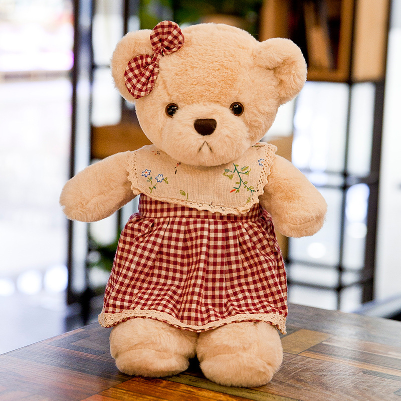 Gấu bông teddy mặc đồ đôi đáng yêu cho bé kích thước 40cm