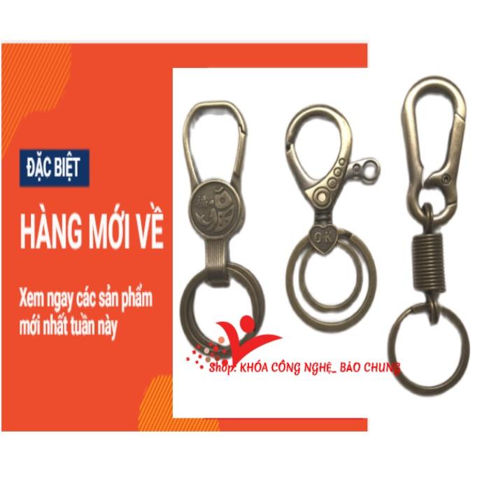 Móc khóa màu đồng nhiều mẫu mã, bền, đẹp