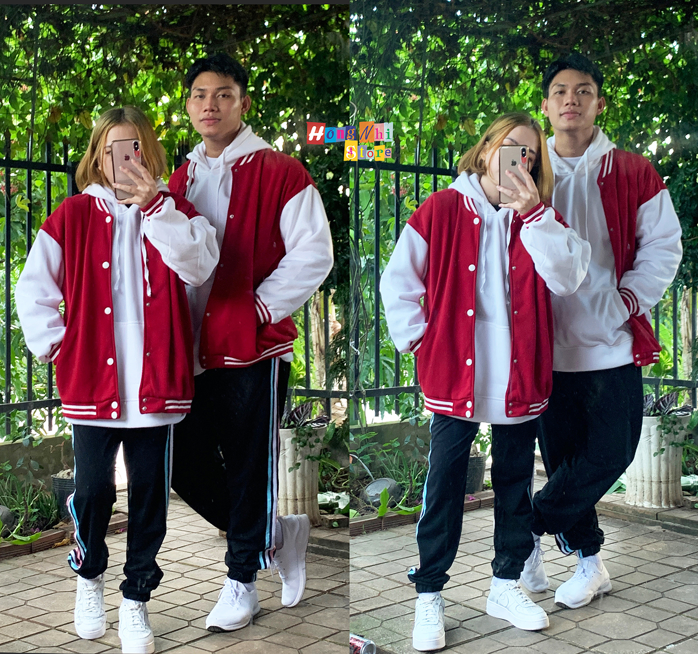 Áo Khoác Bomber Trơn Phối Tay Màu Ulzzang Unisex Dáng Rộng Nam Nữ - MM - M