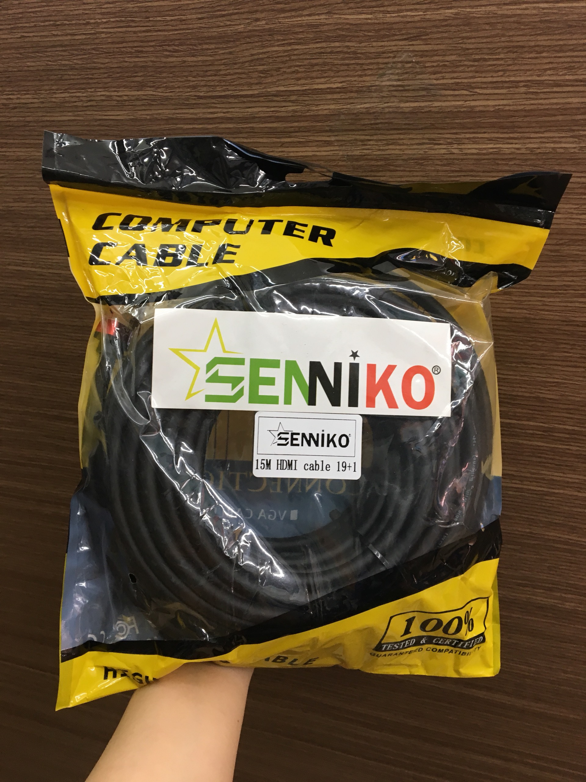 Cáp HDMI 15M SENNIKO HDTV 4K*2K (19+1) - HDMI To HDMI Hàng Nhập Khẩu