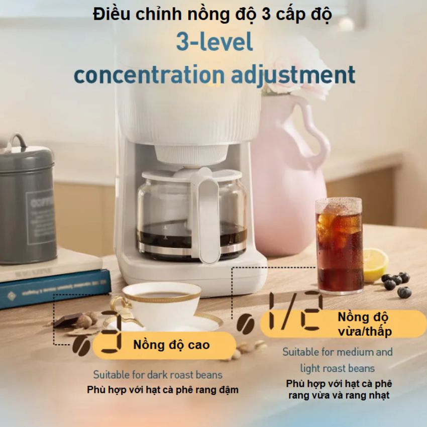 Hàng nhập khẩu máy pha cà phê Drip nhỏ giọt, thương hiệu Hà Lan cao cấp Philips Morgen HD7781/90