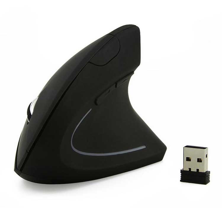 Chuột dọc không dây cao cấp cho PC và latop CM0090C, tặng 01 đôi pin AAA