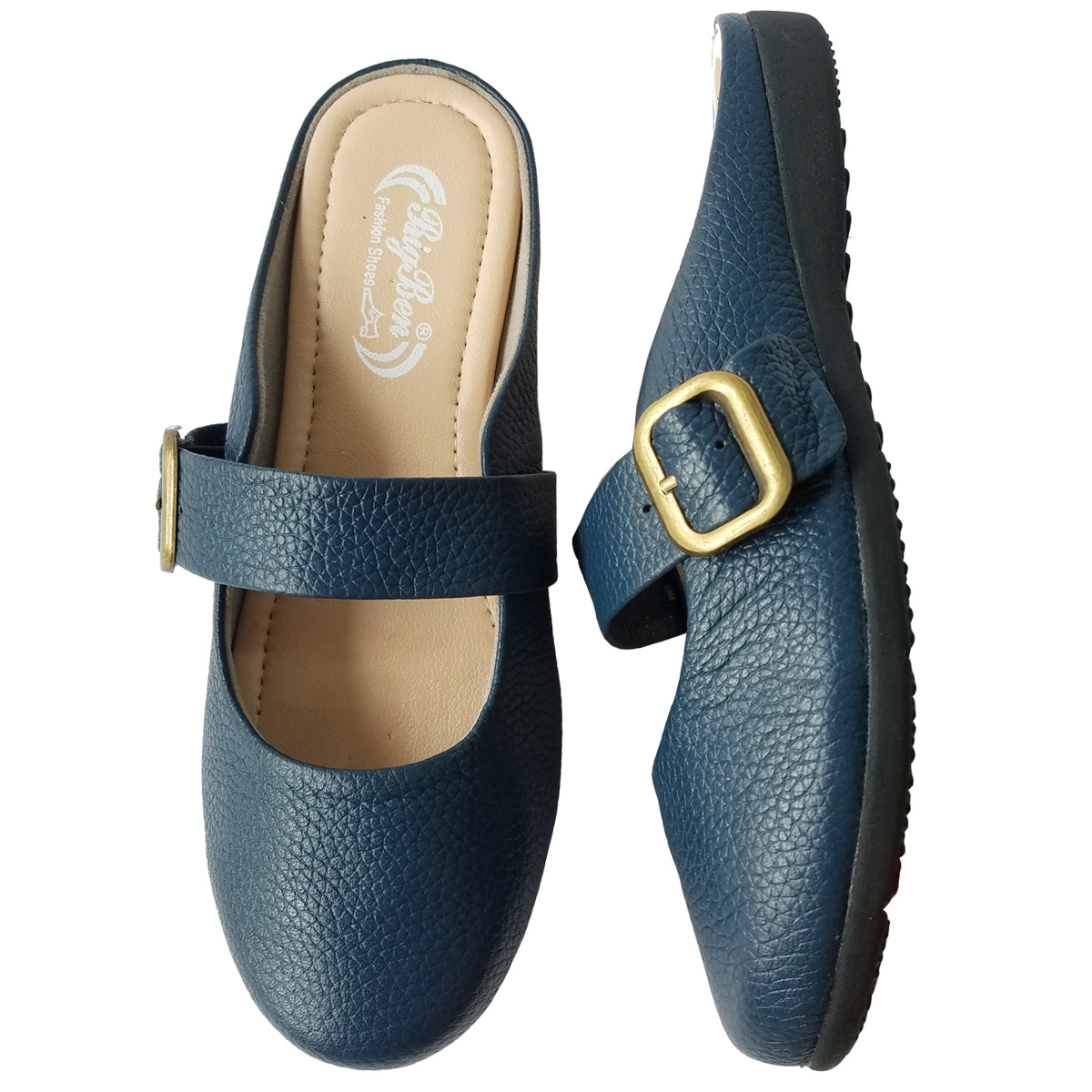 Dép Sục Nữ Da Bò Thật BIGGBEN Cao 5 Phân SBN62