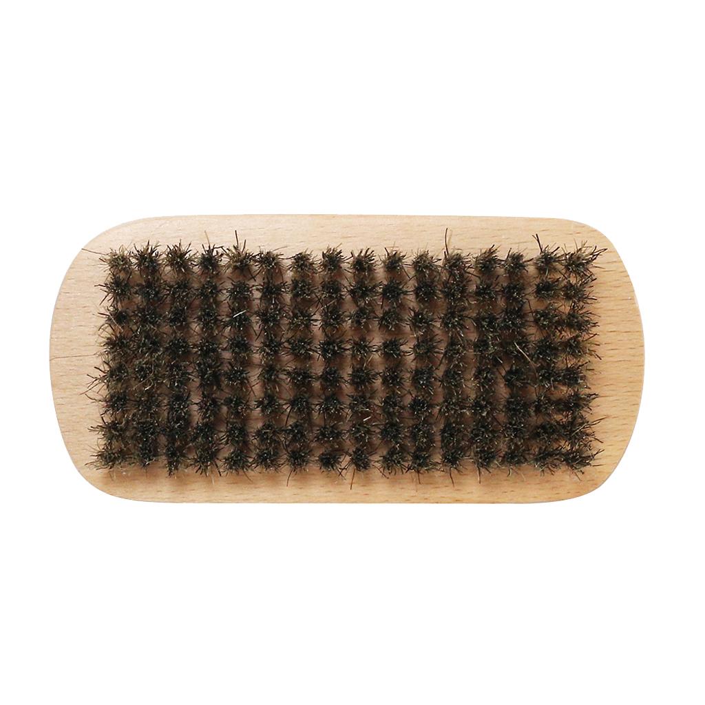 Beard Mustache Facial Hair Grooming Brush for Men Barber Wood