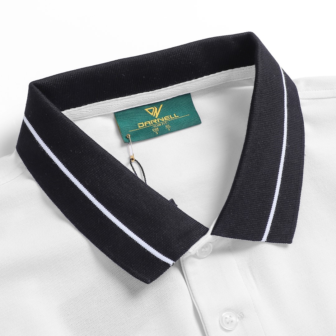 Polo nam tay dài DARNELL cổ viền chất cotton cao cấp co giãn DN0810