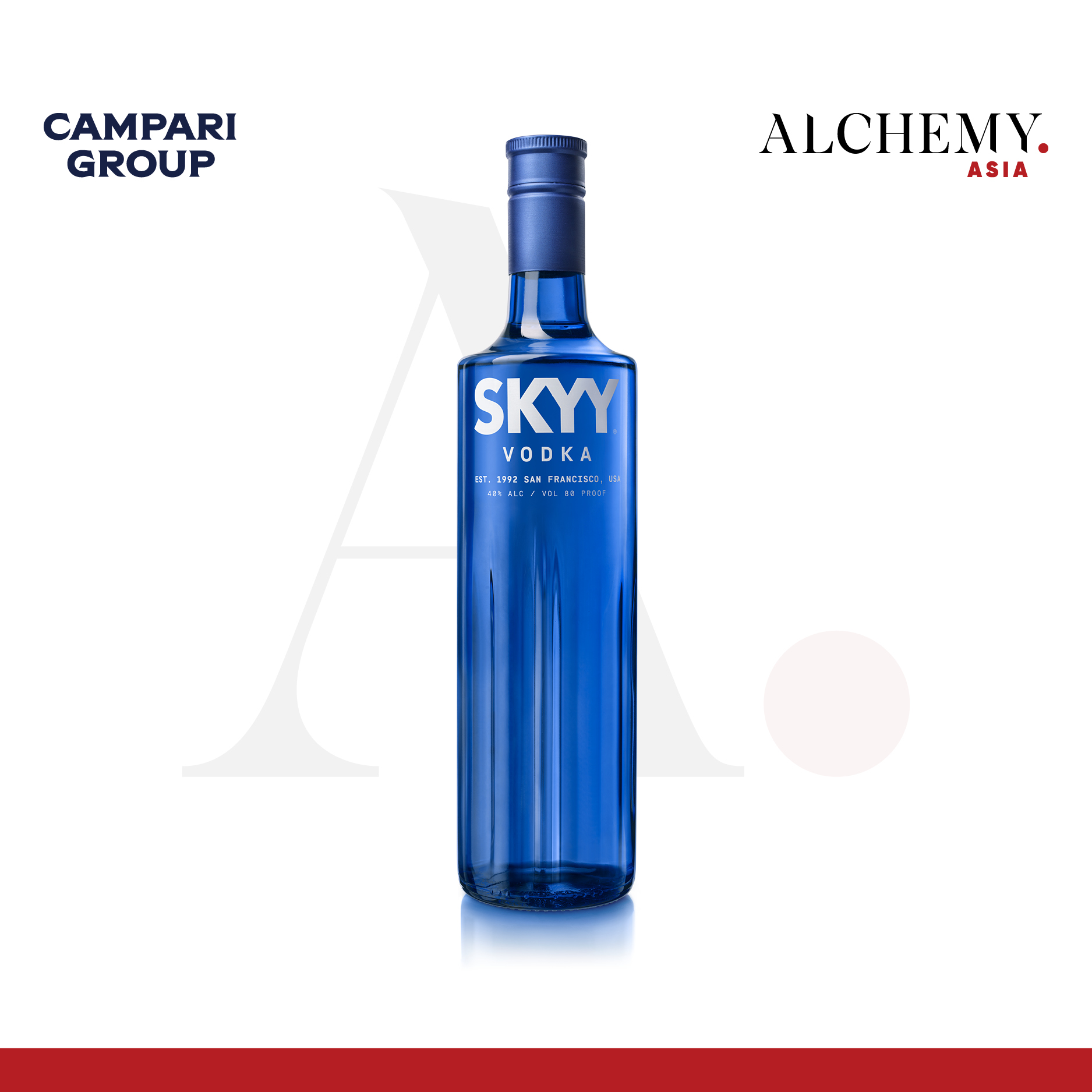 Set rượu Skyy Vodka 40% 1x0.7L