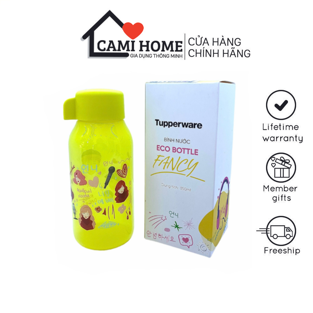 Bình Nước ECO FANCY 350ml Tupperware, Bình Đựng Nước Nhựa Nguyên Sinh An Toàn