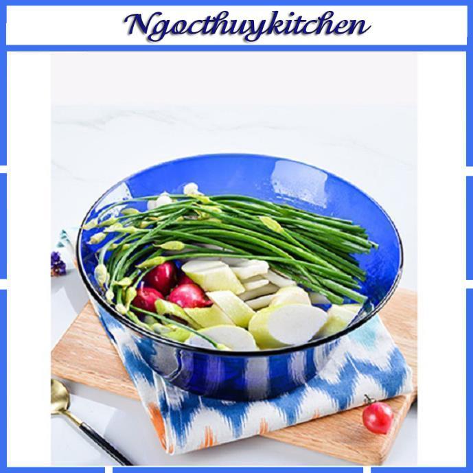 Tô Xanh Saphir 17cm-23cm Thủy tinh cường lực cao cấp Pháp
