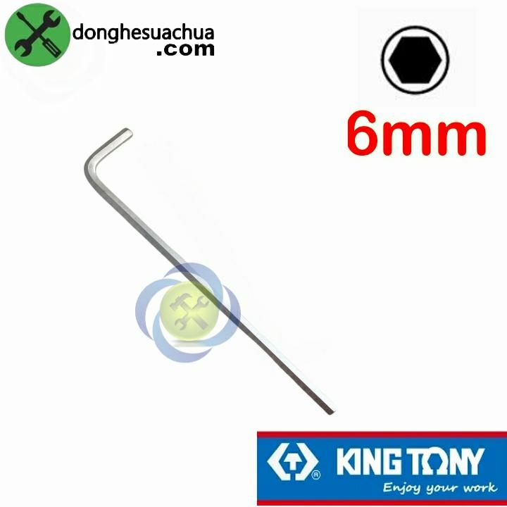 Lục giác chữ L 6mm Kingtony 112506 loại 2 đầu bằng