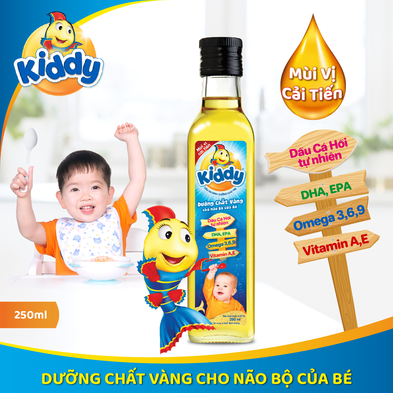 Dầu Ăn Dinh Dưỡng Kiddy 250ml