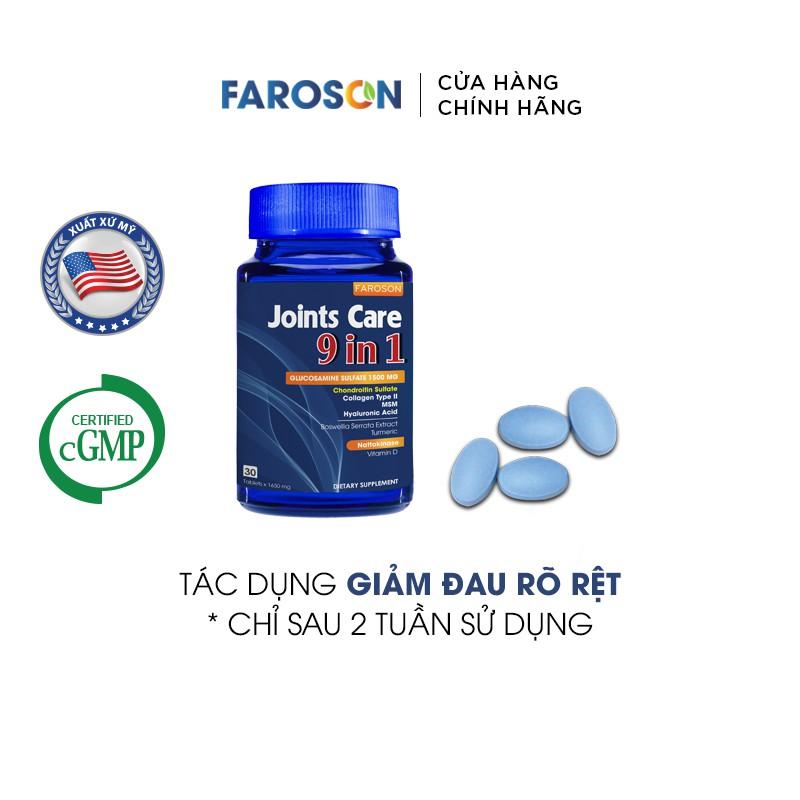 Viên Uống Glucosamine Bổ Khớp Faroson Joints Care 9 in 1 hộp 30 viên