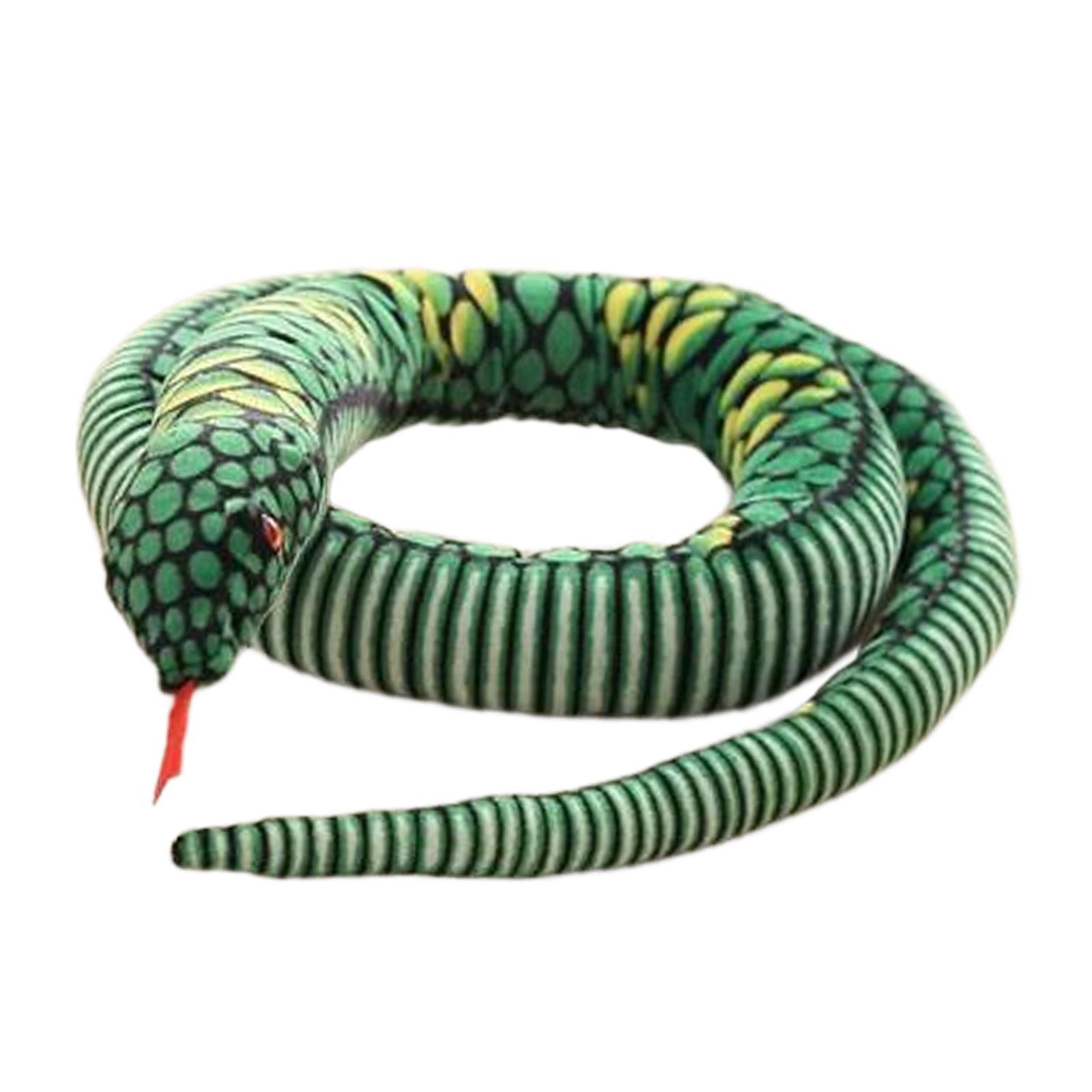 Realistic Snake Animals Toys Animal Plush Toy for Halloween Jokes Prop