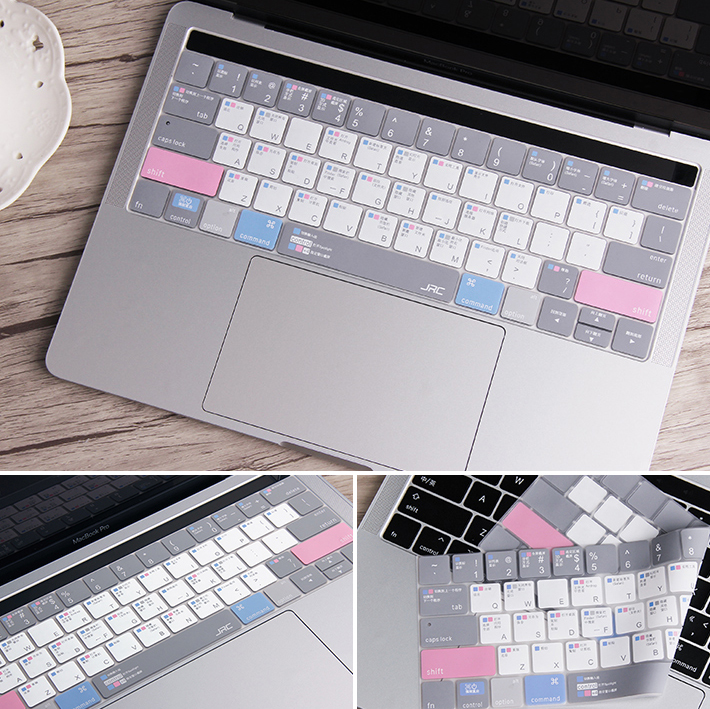 Miếng lót, Phủ Bàn Phím Macbook JRC Shortcut - Mix Blue - Hàng Chính Hãng