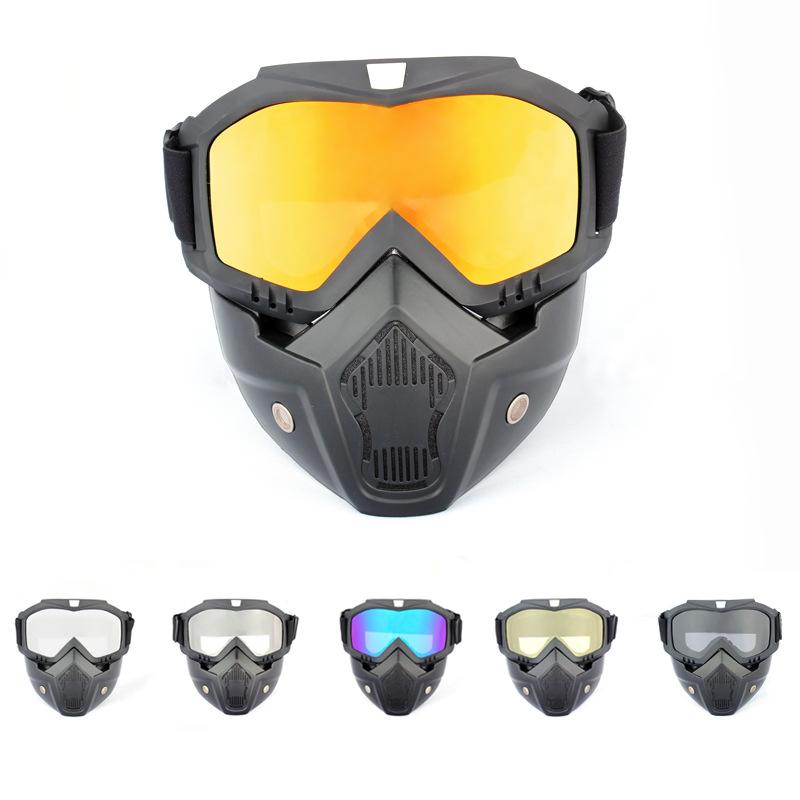 Mặt nạ gió xe máy ngoài trời Sports Sport Color: Silver