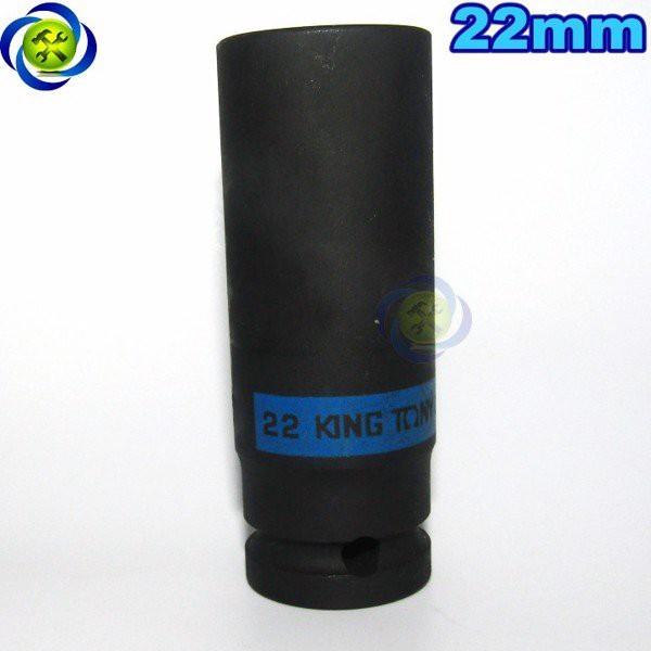 Tuýp 22mm đen dài 80mm Kingtony 443522M loại 1/2 6 cạnh