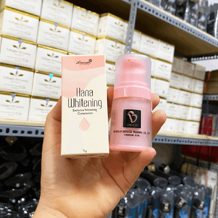 Serum Dưỡng Trắng Da - Giữ Ẩm & Mờ Thâm Hanayuki Whitening 15g Hanayuki Chính Hãng