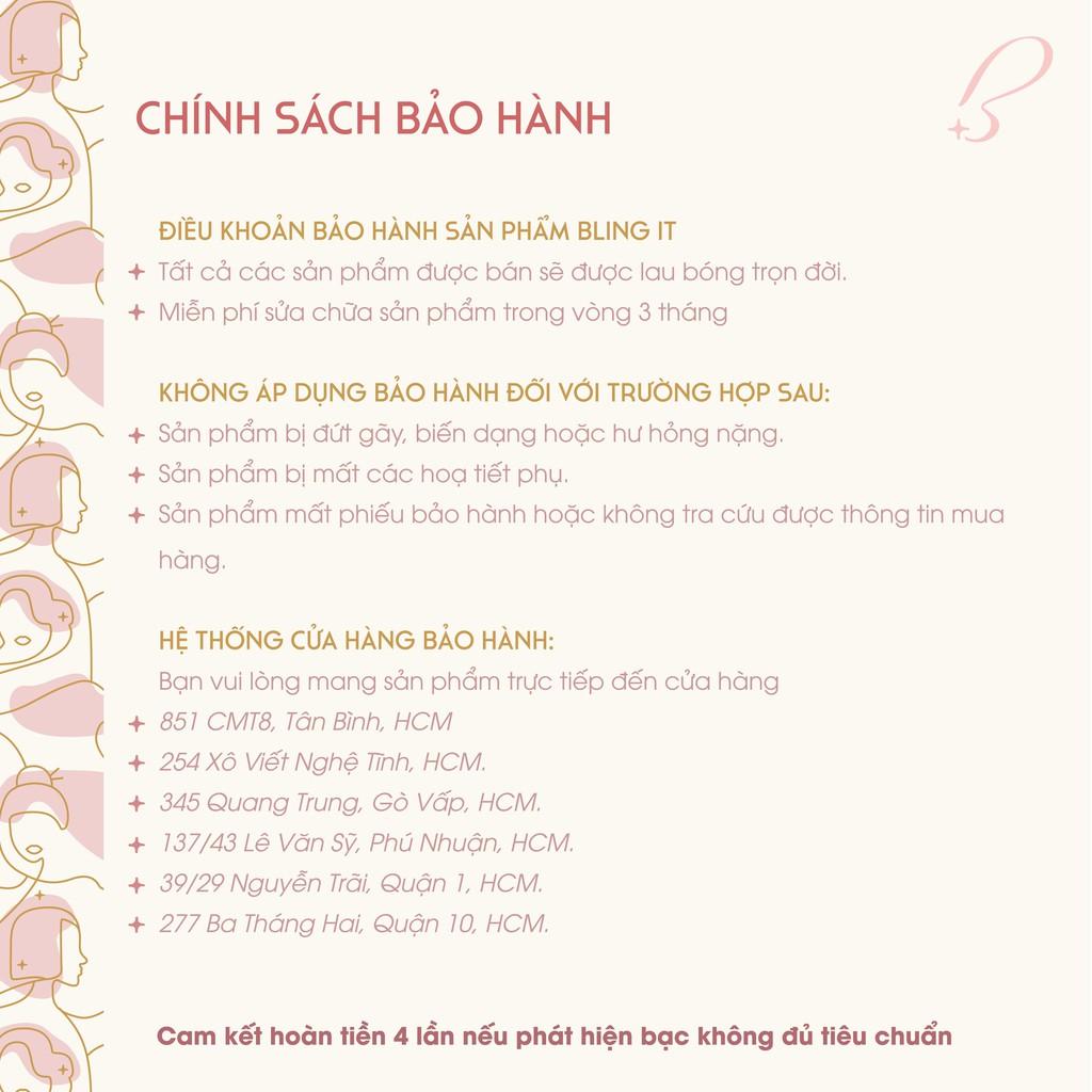 Vòng cổ bạc Blingit trăng và sao BIVC056