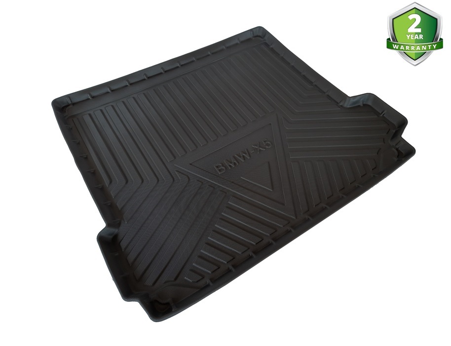 Thảm lót cốp xe ô tô BMW X5 2008-2017 nhãn hiệu Macsim chất liệu TPV cao cấp màu đen