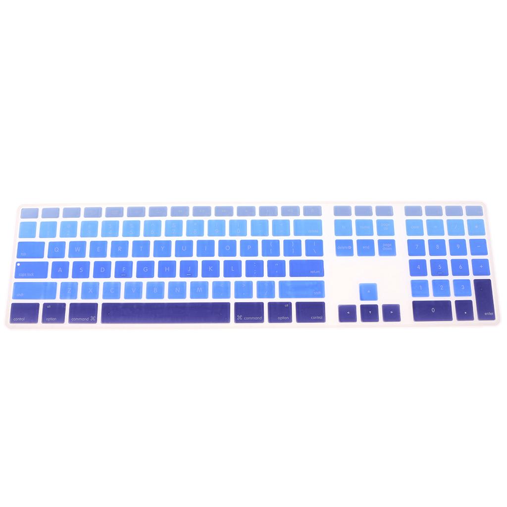 Silicone Full Size Ultra Thin Keyboard Cover Skin for Apple iMac Keyboard with Numeric Keypad Wired USB MB110LL/B--A1243