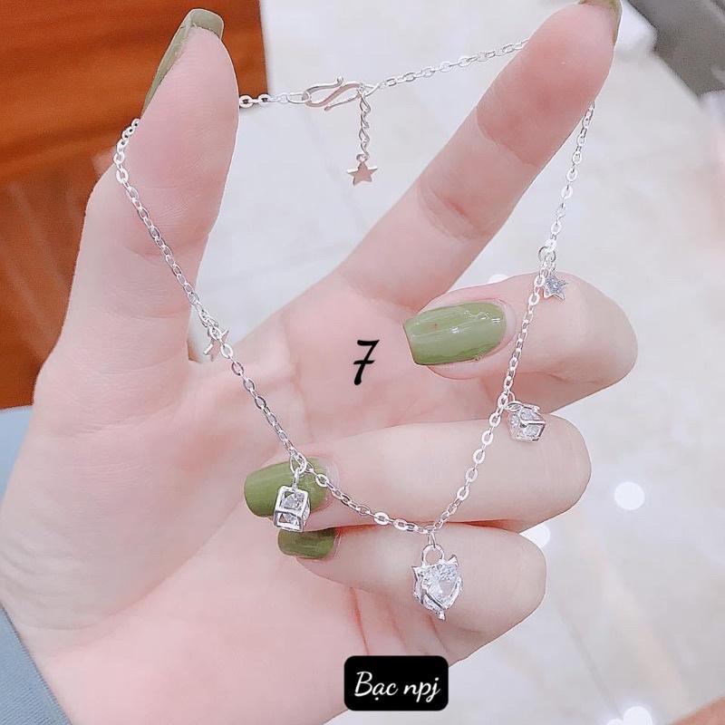 Lắc chân Bạc Ta , Các mẫu Lắc chân Npj️ SIÊU HOT ️cho nữ- Bạc Npj