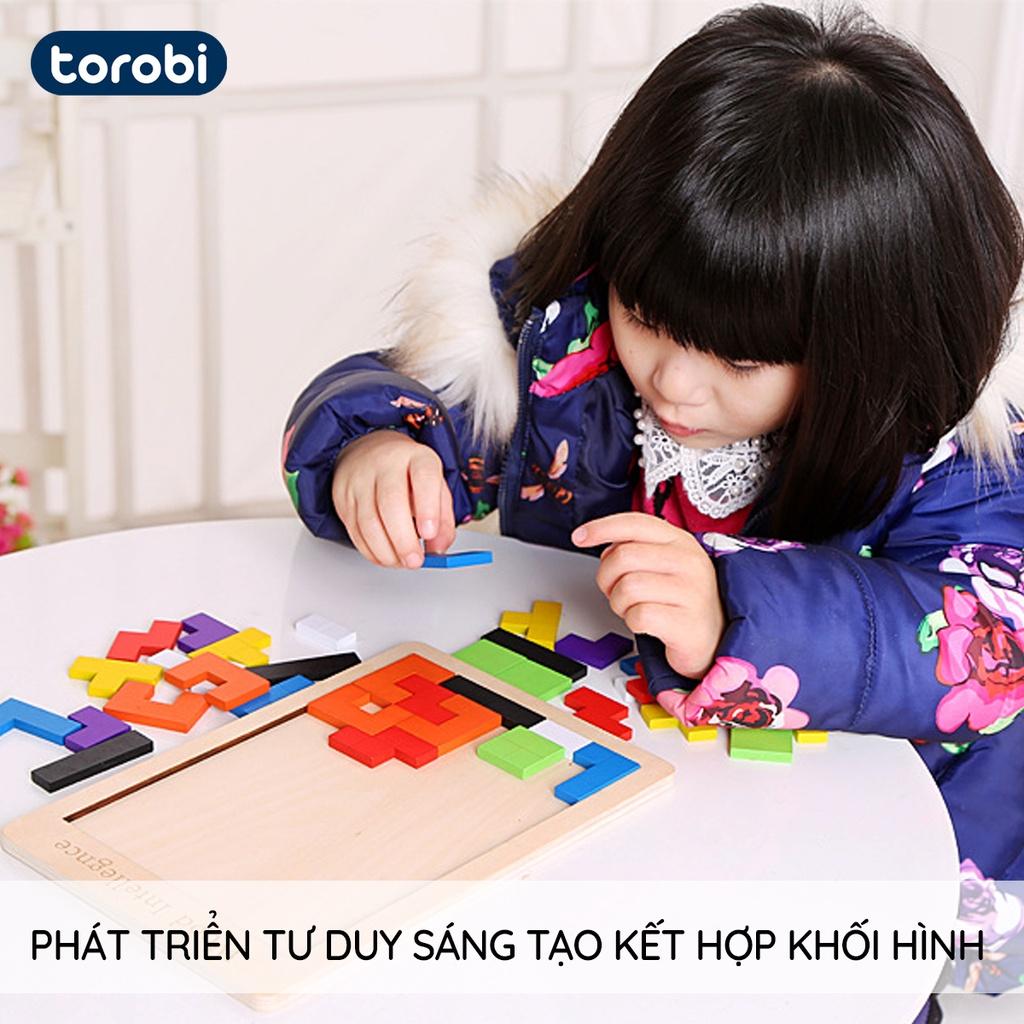 Đồ Chơi Xếp Hình Thông Minh Tetris Loại Lớn, Đồ Chơi Trí Tuệ Cho Bé | Torobi