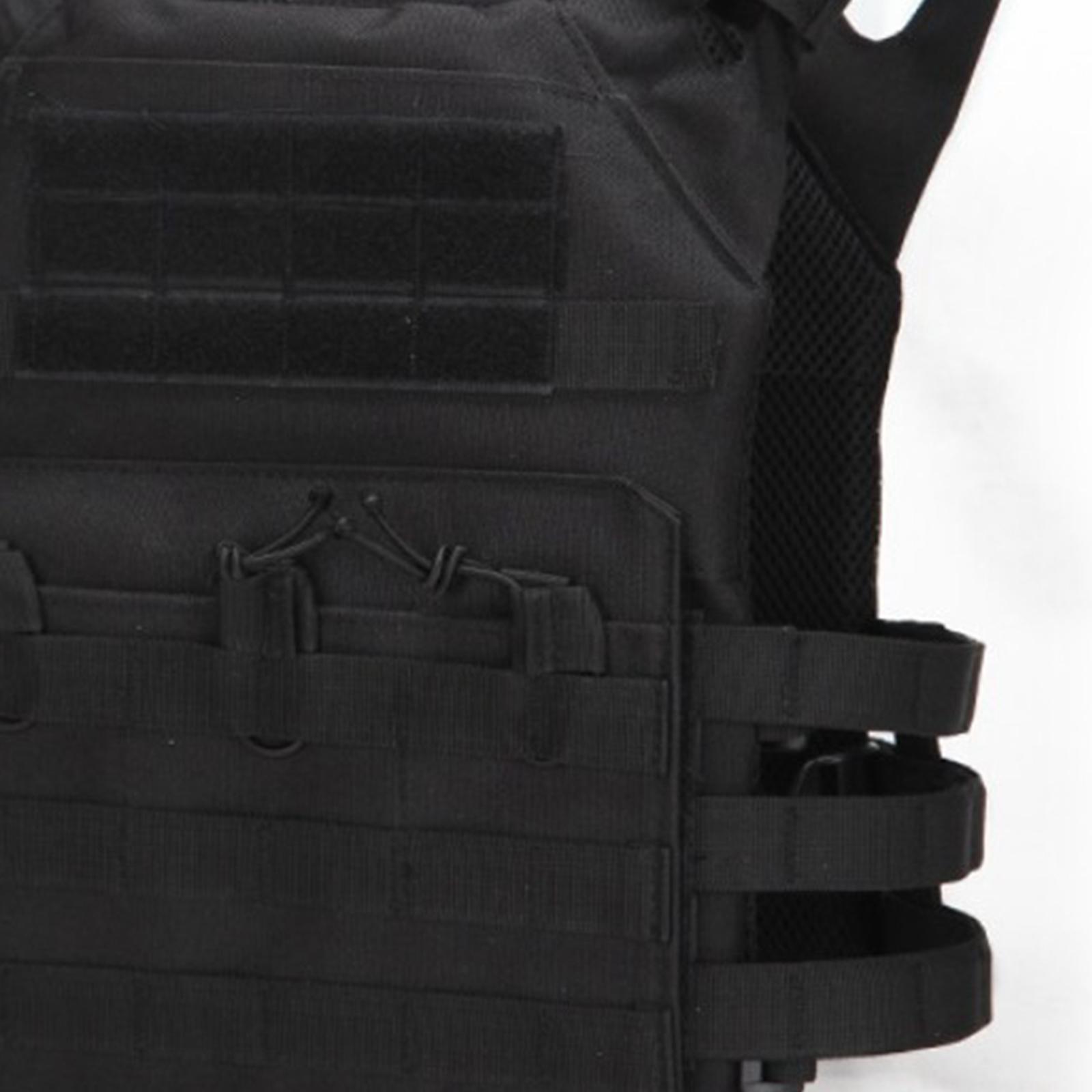 2xMens Game Vest Vest Multiple Bags Combat Training Vest Black