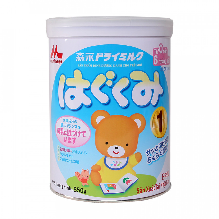 Sữa Bột Morinaga số 1 - Hagukumi lon 850gr
