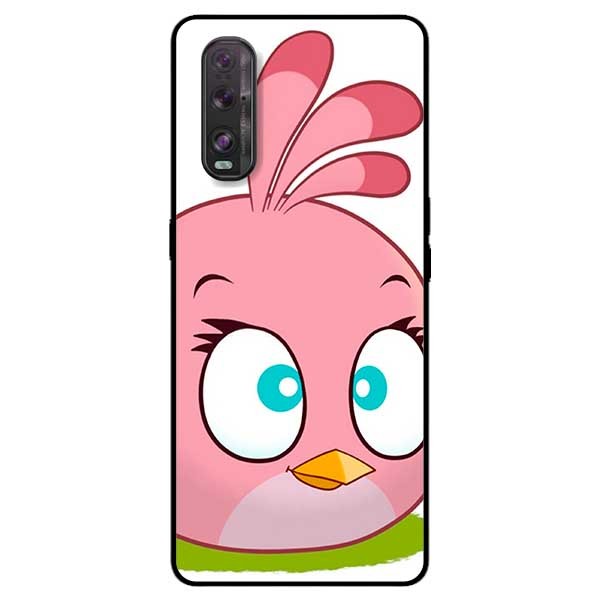 Ốp lưng dành cho Oppo Find X2 mẫu Chim Nền Hồng