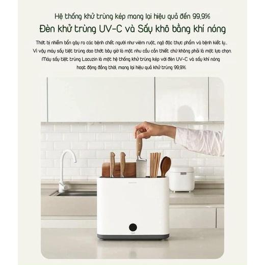 Máy Tiệt Trùng Dao, Thớt, Đũa Lacuzin, Giúp Loại 99% Vi Khuẩn, Nhập Hàn, BH 12 Tháng