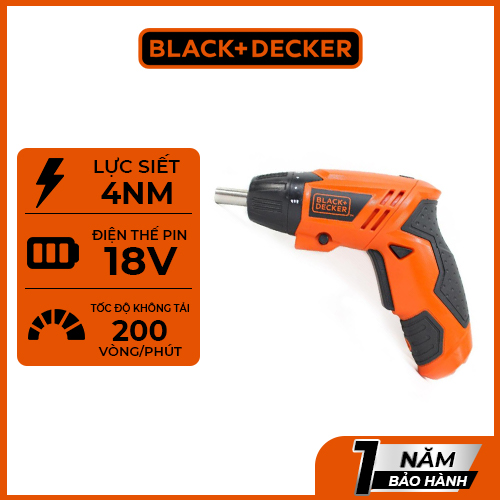 Máy vặn vít cầm tay 4.8V Black &amp; Decker KC4815KA15-B1