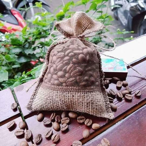 Túi thơm cà phê Việt Nam treo xe ô tô -Robusta Đaklak -200G
