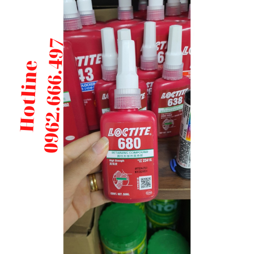 Keo khoá ren , keo chống xoay loctite 680 dung tích 50ml và250ml