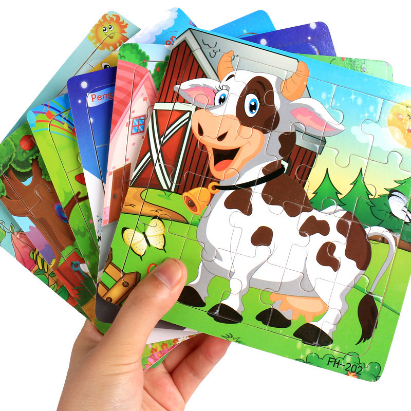 Đồ chơi tranh xếp hình 20 miếng puzzle cho bé - Đồ chơi thông minh trẻ em