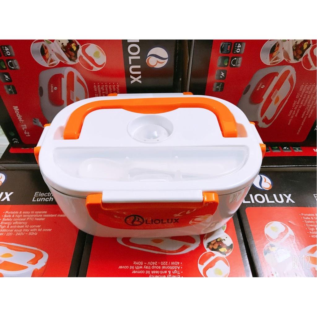 Hộp Cơm Cắm Điện Liolux Có Quai Xách Ruột INOX Dung Tích Lớn Chia Nhiều Ngăn Làm Hộp Cơm Văn Phòng Bền Và Thẩm Mỹ Cao